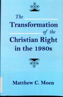 The transformation of the Christian Right /