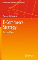 E-Commerce Strategy Text and Cases /