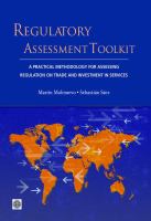 Regulatory assessment toolkit a practical methodology for assessing regulation on trade and investment in services /
