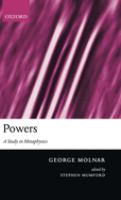 Powers : a study in metaphysics /