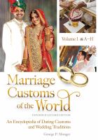 Marriage Customs of the World.