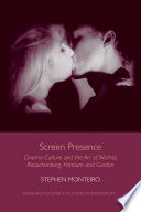 Screen presence : cinema culture and the art of Warhol, Rauschenberg, Hatoum and Gordon /