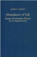 Abundance of life : human development policies for an aging society /