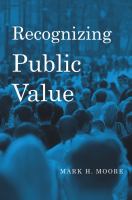 Recognizing public value /