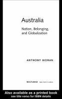 Australia nation, belonging, and globalization /