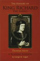 The history of King Richard the Third /