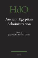 Ancient Egyptian Administration.