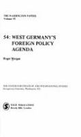 West Germany's foreign policy agenda /