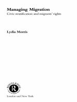 Managing migration civic stratification and migrants' rights /