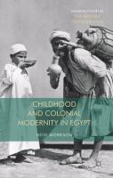 Childhood and colonial modernity in Egypt