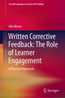 Written Corrective Feedback: The Role of Learner Engagement A Practical Approach /