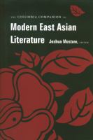 The Columbia Companion to Modern East Asian Literature.