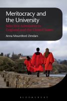 Meritocracy and the University : Selective Admission in England and the United States.