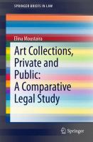 Art Collections, Private and Public : a Comparative Legal Study.