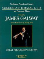 Concerto in D major, K. 314, for flute and piano /