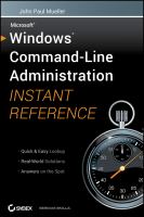 Windows command-line administration instant reference