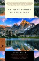 My first summer in the Sierra /