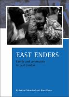 East Enders : family and community in East London /