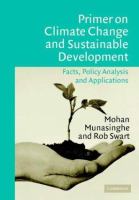 Primer on climate change and sustainable development : facts, policy analysis, and applications /