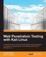 Web Penetration Testing with Kali Linux.