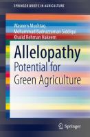 Allelopathy Potential for Green Agriculture /