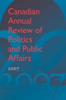 Canadian Annual Review of Politics and Public Affairs 2007.