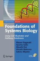 Foundations of systems biology using cell illustrator and pathway databases /