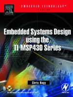 Embedded systems design using the TI MSP430 series