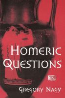Homeric questions /