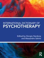 International dictionary of psychotherapy