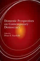 Domestic Perspectives on Contemporary Democracy.