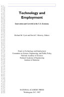 Technology and Employment : Innovation and Growth in the U. S. Economy.