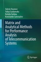 Matrix and Analytical Methods for Performance Analysis of Telecommunication Systems