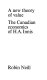 A new theory of value; the Canadian economics of H. A. Innis.