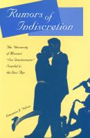 Rumors of indiscretion the University of Missouri "sex questionnaire" scandal in the Jazz Age /