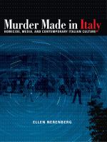 Murder made in Italy homicide, media, and contemporary Italian culture /