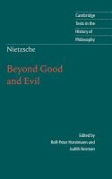 Beyond good and evil : prelude to a philosophy of the future /