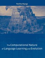 The computational nature of language learning and evolution