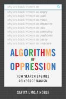 Algorithms of oppression how search engines reinforce racism /