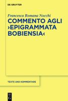 Commento agli Epigrammata Bobiensia