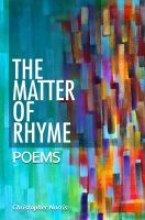 The matter of rhyme : verse-music and the ring of ideas /