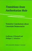 Transitions from authoritarian rule.