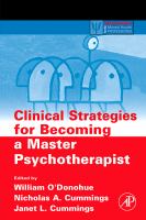 Clinical Strategies for Becoming a Master Psychotherapist.