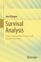 Survival Analysis Proportional and Non-Proportional Hazards Regression /