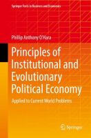 Principles of Institutional and Evolutionary Political Economy Applied to Current World Problems /