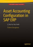 Asset Accounting Configuration in SAP ERP : A Step-By-Step Guide.