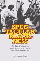 Spectacular blackness the cultural politics of the Black power movement and the search for a Black aesthetic /