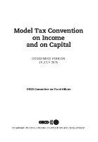 Model Tax Convention on Income and on Capital Model Tax Convention on Income and on Capital Condensed version -- July 2005