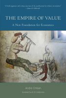 The empire of value : a new foundation for economics /