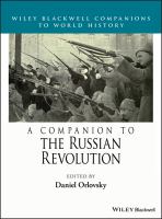 A Companion to the Russian Revolution.